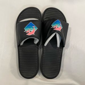 Pink Dolphin Slides, Men, NWT, size 13